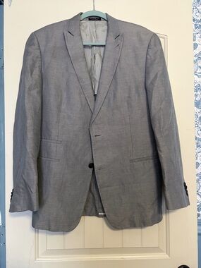 John Varvatos Light Gray Two-Button Sport Coat